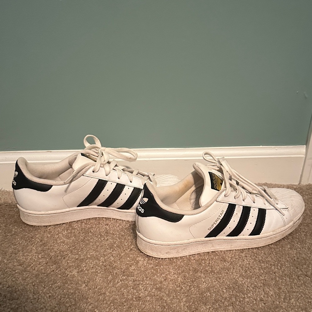 adidas White and Black Low-Top Sneakers